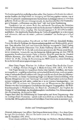 Rezensionen und Hinweise :: Rechts- und Verwaltungsgeschichte