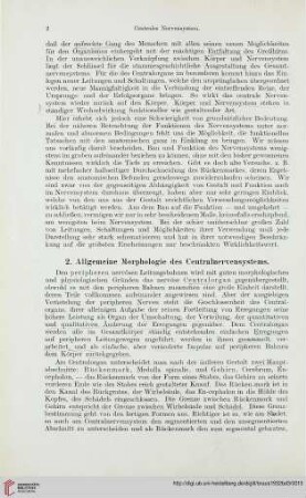 2. Allgemeine Morphologie des Centralnervensystems