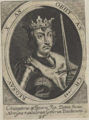 Bildnis des Christophorus III., König von Daenemark