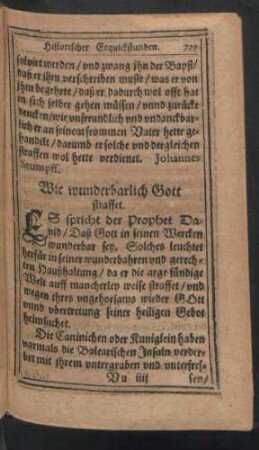 Wie wunderbarlich Gott straffet.