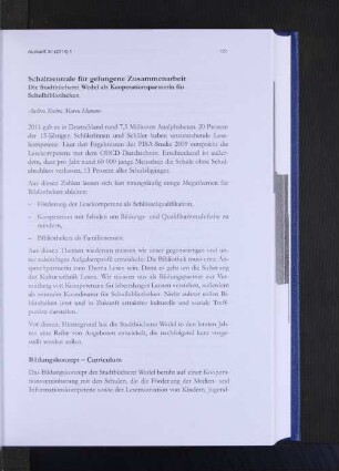 Schaltzentrale für gelungene Zusammenarbeit.