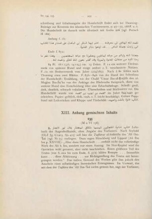 102-120, XIII. Anhang gemischten Inhalts (Nr. 135-143)
