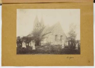 Dorfkirche, Lugau: Ansicht (aus: Skizzen- und Fotoalbum 28)