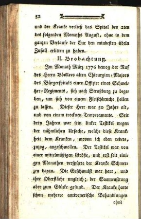 II. Beobachtung.