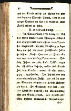 II. Beobachtung.