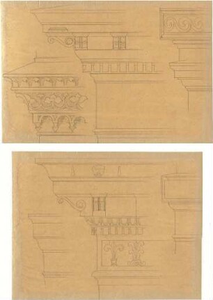 Lange, Ludwig; Lange - Archiv: VI.1 Renaissance in Italien (vorw. Details) - Gesimse (Details)