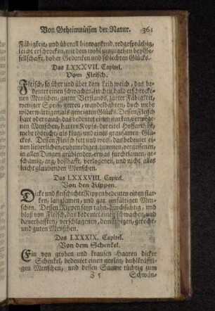 Das LXXXIX. Capitel. Von dem Schenkel.