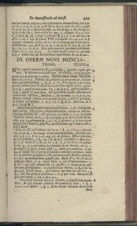 Liber XXXIX. De Operis Novi Nunciatione