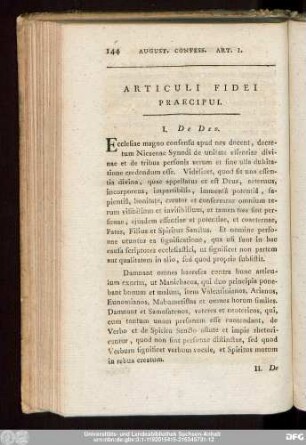 Articuli Fidei Praecipui.