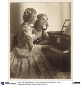 Ohne Titel (Zwei Damen am Klavier)