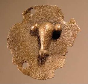 Fragmentierte Scheibe mit Phallus