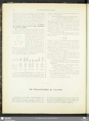 Zur Biegungsfestigkeit des Gusseisens.