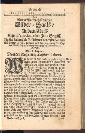 Erster Periodus, oder Zeit-Begriff