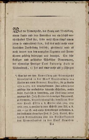 Was die Bienenzucht,[...]