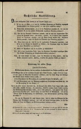 Rechtliche Ausführung.