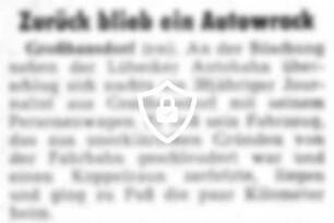 Zurück blieb ein Autowrack