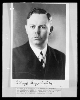 Albrecht Langeluddecke (1889-?), nach 1935 a.o.? Professor der Medizin in Marburg