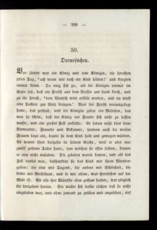 50. Dornröschen.