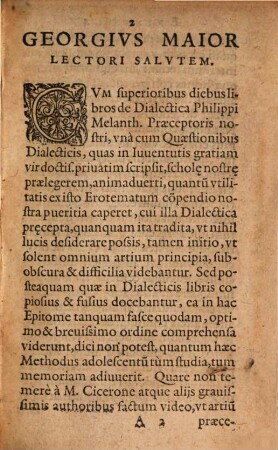 Quaestiones rhetoricae ex Cicerone, Quintiliano