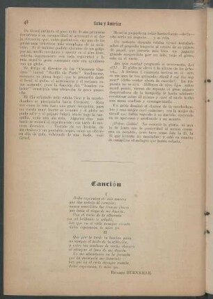 Canción. [Poesía]
