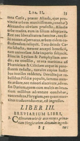 Liber III. Breviarium Libri.