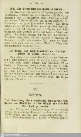 VII. Glasuren