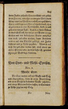 Von Eyer- und Mehl-Speisen.