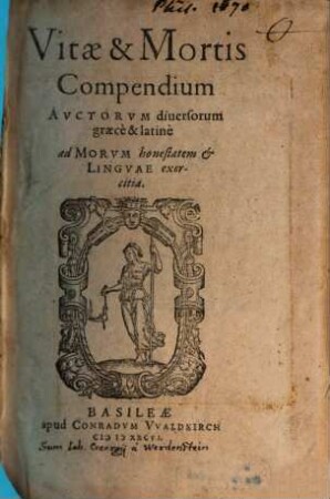 Compendium Vitae et mortis auctorum diversorum