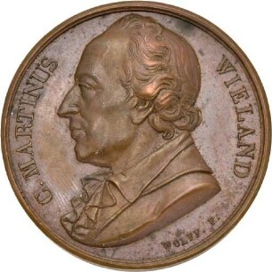 Medaille auf Christoph Martin Wieland