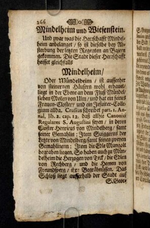 266-271, Mindelhein und Wiesenstein