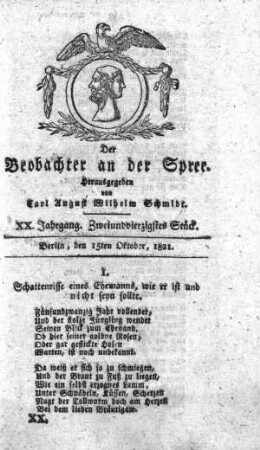 42. Stueck, 15. Oktober 1821