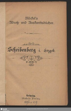 1896: Scheibenberg i. Erzgeb.