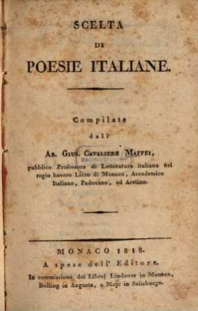Scelta di poesie italiane