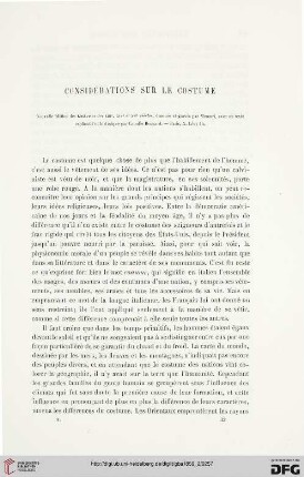 2: Considérations sur le costume