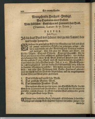 Neunzehende Hochzeit-Predigt.
