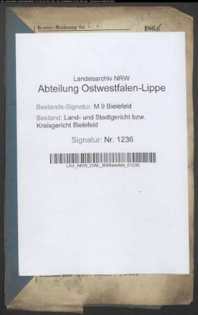 Sonstige: Büscher, Arnold Friedrich: