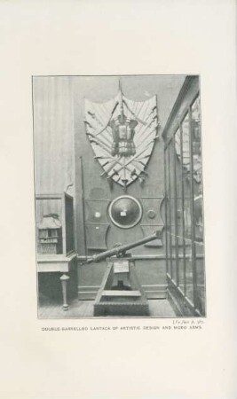Double-barrelled lantaca of artistic design and Moro arms