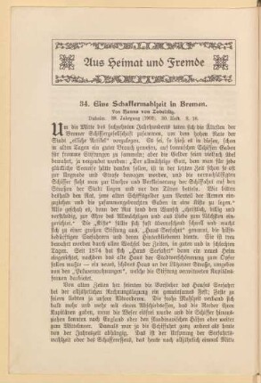 Aus Heimat und Fremde