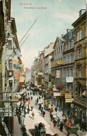Leipzig: Petersstrasse zur Messe