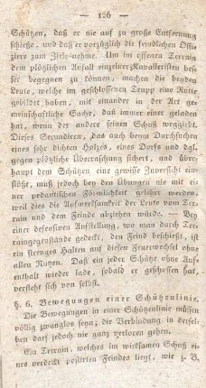 §. 6. Bewegungen einer Schützenlinie.