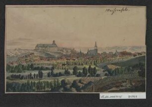 Ansicht von Weißenfels an der Saale, Stich, um 1840 : Weißenfels. - [S.l.] , [um 1840?]. - 1 Kunstbl. : Stich ; 15 x 9 cm