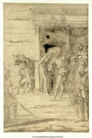 Die Geißelung Christi, nach dem Stich (Mantegna-Werkstatt) Bartsch