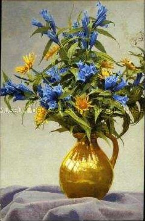 Karte mit Blumenmotiv
