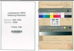 Entnazifizierung Otto Fritzel , geb. 08.06.1905 (Jurist)