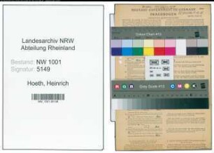 Entnazifizierung Heinrich Hoeth, geb. 26.05.1906 (Elektroinstallateur)