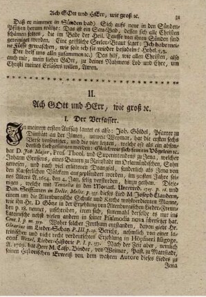 II. Ach GOtt und HErr, wie groß und schwer.