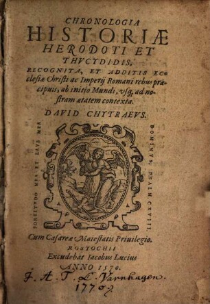 Chronologia Historiae Herodoti et Thucydidis