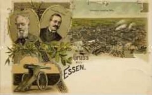 Ansicht der Krupp-Werke in Essen
