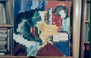 Garnspulen. Bleistift, Temperafarben, Wasserfarben; 55,5 x 55 cm (1932; H. Rose)