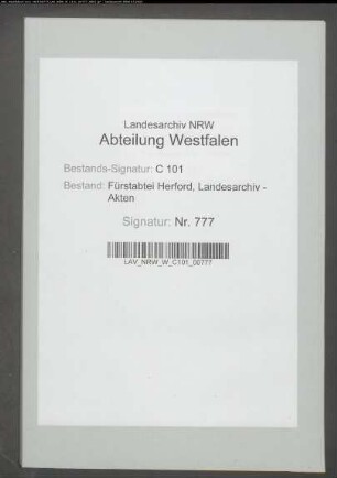 Belege zur Rechnung über Ausgaben des Kapitels (Joh. Haasen)